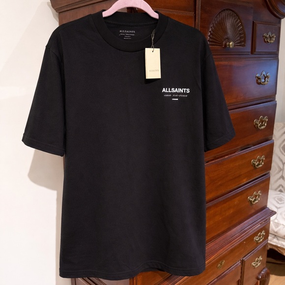 All Saints Black Graphic Tee - Picture 3 of 5